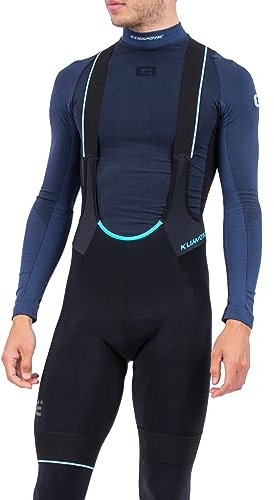 Alé Cycling Klimatik K-Tour Idrorepellente Pantaloncini con Bretelle, Nero, XL Uomo