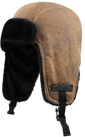 Clakllie Russen Mütze Bomber Hut Fliegermütze Herren Winter Thermal Bomber Hüte Fellmütze Trappermütze Pilotenmütze Pelzmütze Wintermütze Frauen Männer Ushanka Russland Hut Ohrenklappe Schneekappen