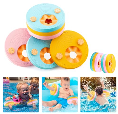 kaianda - Schwimmmanschetten für Kinder, 6 Stück aus Schaum, Babymanschetten, Dolphin Manschetten, Baby Schwimmscheiben,schwimmflügel Kinder