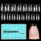 TOMICCA Falsche Nagelspitzen Coffin Nageltips 360 Stück Ultra Kurze Ballerina Nägel Tips für Nagelverlängerung und Nail Art DIY Nagelstudio zu Hause 15 Größen Künstliche Gel Nail Tips