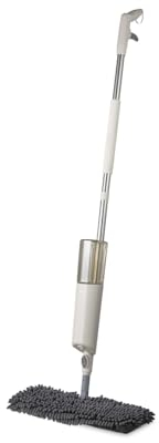 Tower T869008MSH Flexi Spray Mop, Double-sided head, Flexi-neck, Latte & Grey