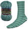 Wollbiene Socks Color Sockenwolle 100g 4-fädig Stricken und Häkeln 75% Schurwolle Farbverlaufswolle Strickwolle Socken (54 dunkelgrün grün)