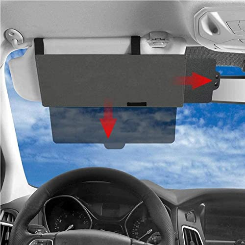 Sun Visor Extender für Auto, 31x13 cm Auto Viser Extender Sonnenblocker, Anti-Blend-Auto Sonnenschutz Erweiterungsfenster Sonnenvisor, Autozubehör für sicheres Fahren, UV-Filterung/Schutz