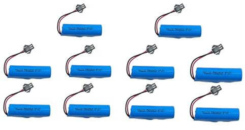 efaso 14500 Akku 3,7V 1000 mAh SM-2P Stecker wiederaufladbar für RC Autos und Fahrzeuge kompatibel mit Kizeefun 9961 / ACAMMZAR AT3 / ACAMMZAR AT1 (1, Akku 3,7V 1000mAh)