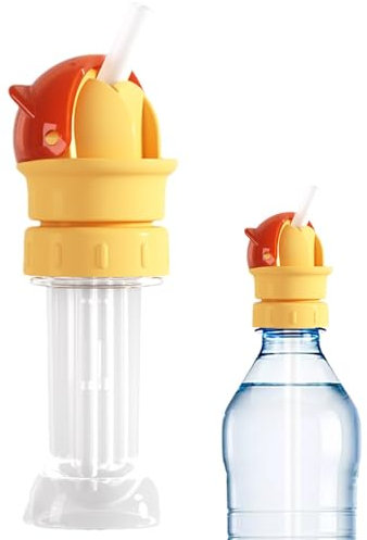 Ersatzdeckel Trinkflasche Tragbarer Anti-Erstickungs Strohdeckel Strohhalm Deckel Wiederverwendbar Schraub Deckel Für Die Meisten Standardflaschen, Wasserflaschenaufsätze Für Kinder