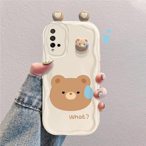 Funda Dibujos Animados 3D Compatible con Huawei Nova 5T/Honor 20 Linda Silicona Prueba Golpes Elegante