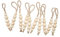 Harilla 10x Christbaumschmuck aus Holzperlen, Boho-Weihnachtsdekoration, für Wohnzimmer