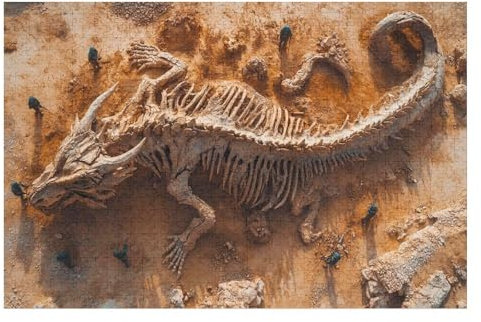 PuzzleDragon Skeleton Holzpuzzle, Lernagame, Schwierige Herausforderung, Puzzle Für Kinder Und Erwachsene, 1000 PCS26*38cm