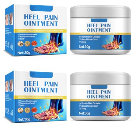 Heel Pain Ointment, für trockene, rissige Füße, lindert Fersenschmerzen, für Männer und Frauen (2pcs)