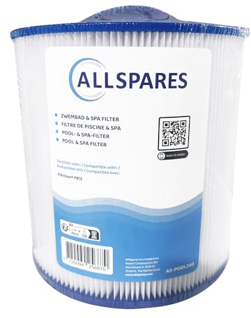AllSpares Whirlpool Filter, Poolfilter, Spa Filterkartusche Ersatz für Filtrinov FB12 | PC152 | 72508 | 175 x 205mm | öffnung 75mm
