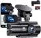 Dashcam coche delantera y trasera Dasch Cam 360 vigilancia con 4K GPS 5Ghz WiFi Dash Cam con 64GB SD G-sensor cámara coche para vigilancia de aparcamiento/super visión nocturna