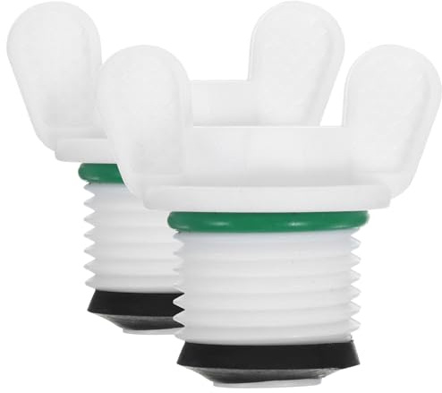Stopfen für Wärmflaschen, Pp, Weiß, 20mm, Auslaufsicher | Hot Water Tasche und Bottle, Leicht zu Tragen, Robust, Leicht zu Lagern, 2 Stück, Küche