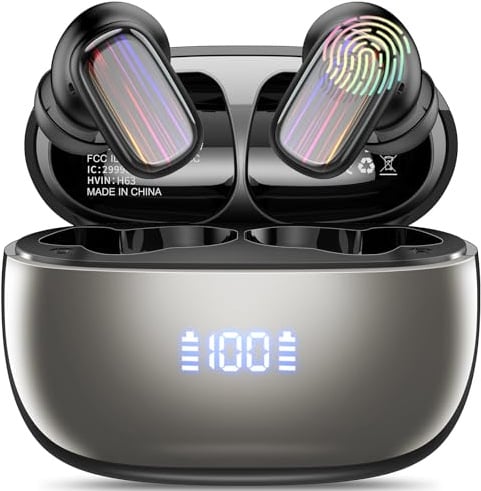 Conyat Cuffie Bluetooth con Traduzione 3 in 1 Impermeabili IP7, Buletooth Auricolari di Traduzione in 164 lingue, Nero Puro