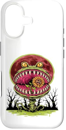 Plante Monstre Carnivore Horreur Lune Halloween Coque pour iPhone 17