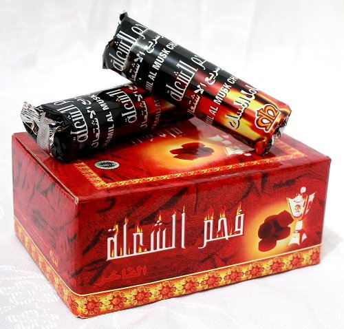 Hookah Charcoal 100 Tablets Hooka Huka Sheesha Nargila Coals for Shisha Smoking
