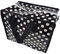 10+ Designs of fashion colourful Cartoon, spotted, zebra, leopard, flowers print recycled eco friendly, waterproof, ladies kids lunch, shopping, travel, handbag by Fat-catz-copy-catz (black spotted lunch bag)