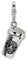 TEAMER Trendy Rhodium Plated 3D Coffee Cup Floating Lobster Clasp Charm Jewelry for Coffee Lovers, Zinc, No Gemstone
