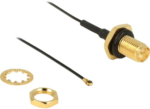 DeLOCK 0,2 m, RP-SMA/MHF IV Koaxialkabel MHF IV/HSC MXHP32 0,2 m, Koaxialkabel (RP-SMA/MHF IV, RP-SMA, MHF IV/HSC MXHP32, 0,2 m, 50 Ohm, 3,24 mm, 1 Stück(e))