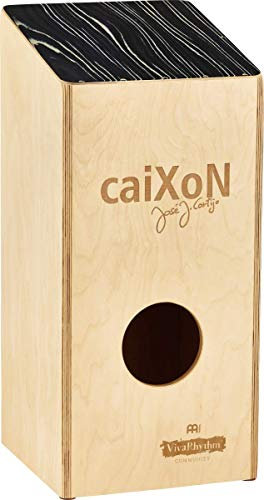 Meinl Percussion Caixon Cajon Instrument - Übergroße Trommelkiste mit Snare - Schlagfläche Striped Onyx (VR-CAIX)