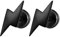 JewelryWe Schmuck Damen Herren Ohrstecker Edelstahl Blitz Flash Ohrringe Ohr-Piercing, Schwarz
