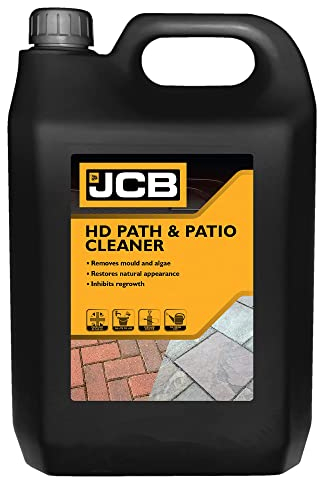 JCB - 2.5L Heavy Duty Patio Cleaner - Path Cleaner Concentrate - Mould Remover, Lichen Remover, Algae Remover - Pressure Washer Detergent - Lichen Control