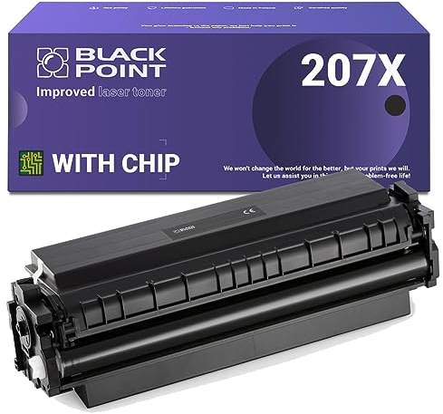 BLACK POINT [MIT CHIP Toner Kompatibel zu HP W2210X (HP 207X) mit Chip - Schwarz - für HP Color Laserjet Pro: MFP M282nw, MFP M283fdn, MFP M283fdw, M255dw, M255nw, Large