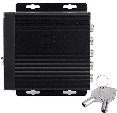 aqxreight Car Mobile DVR, Mini Realtime Car Mobile DVR 4CH Video/Audio Recorder Input with Remote Controller