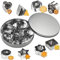 YOUYIKE Mini Molde Galletas, 24 Piezas Geométricas Cortadores de Galletas de Acero Inoxidable para Fondant y Hornear