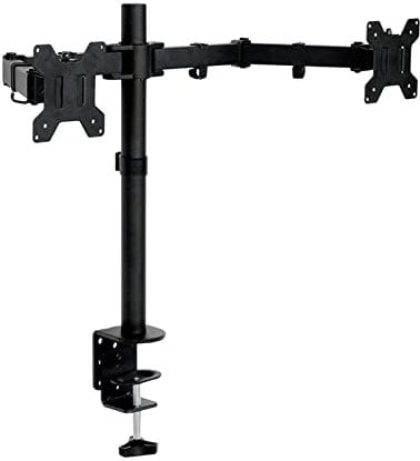 XILIN-1987 Monitor Mount Dual Monitor Desk Mount Stand for 10-27 LCD LED Monitors, Ergonomic Full Motion Double Arms, Hold Up to 17.6 Lbs Each Arm, VESA 75x75/100x100mm Monitor Arm Stand