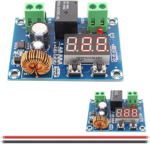 DAOKAI 2PCS Modulo di disconnessione della batteria a bassa tensione Protezione digitale a bassa tensione con display digitale Modulo di protezione da sovrascarica DC 12V-36V