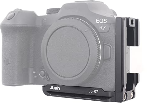 Hersmay EOS R7 L Plate, Vertical Quick Release Plate Arca-Swiss L Bracket for Canon EOS R7 Camera Accessories with 1/4 Screw for DJI Ronin SC SC2 RS2 RS3 PRO RSC RSC2 Gimbal Stabilizer Plate