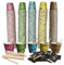 1 kit accessori bio per caffè 150 bicchieri colorarti,150 bustine di zucchero, 150 palette biodegradabile