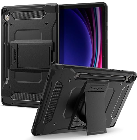 Spigen Tough Armor Pro Entwickelt für Samsung Galaxy Tab S9 Hülle (2023) - Schwarz