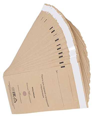 100PCS Sterilization Autoclave Bags Disposable Self Sealing Sterilizers for Nail Tools Tooth Sterilization Bags Accessories for Oral Cavity Beauty Nail Art Cleaning Bag,Floss Picks