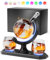 Gift for Men Dad, Kollea 30.4 Oz Whiskey Decanter Set with 2 Glasses, 7 Color RGB Light Globe Decanter, Unique Birthday Him Brother Boyfriend, Personalized Liquor Tequila Bourbon (WG0031)