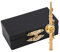 Brosche, Flötenmodell, Flötenförmige Musikinstrument-Brosche, Schmuck Für Schreibtischregaldekorationen Und Geschenkideen(golden)