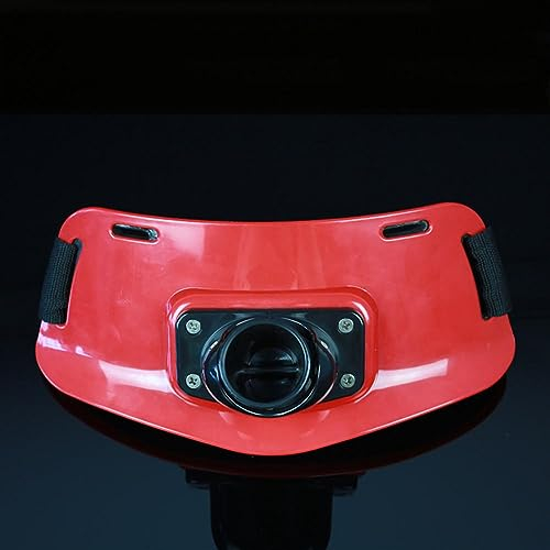 Angelrutenhalter Kampfgürtel, Angeln Bauchgurt Gimbal Hüftgurt für Surf Casting Kajak Angeln, 90 Grad Verstellbarer [Rot & Schwarz]