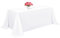 1 Packung weiße Polyester-Tischdecke für 2,4 m große rechteckige Tische, 228 x 332 cm, Polyester-Stoff-Tischdecke, knitterfrei, waschbar, für Hochzeit, Geburtstag, Party Dekoration