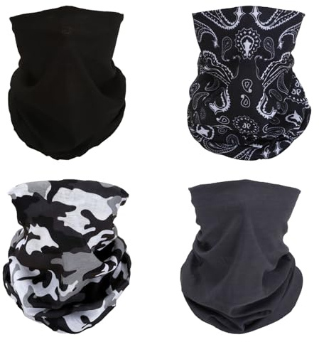 SMEHCF 4 Multipurpose Bandanas for Women Men