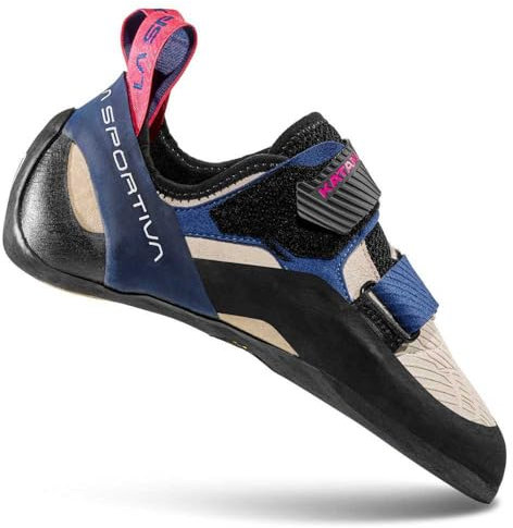 LA SPORTIVA W Katana Blau - Sensibler präziser Leder Damen Kletterschuh, Größe EU 38.5 - Farbe White - Storm Blue