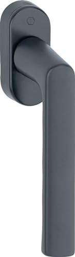 Fenstergriff Hamburg 0700L/U26 Alu.F9714M schwarz ma 32-42mm Stand.HOPPE