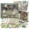 368PCS Vintage Scrapbook Zubehör Set Ästhetisches Bullet Junk Journal mit A6 Raster Notizbuch Journaling Scrapbook Sticker Retro Papier Aufkleber Deko DIY Geschenk für Teenager Mädchen Damen (Grün)
