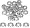 QUARKZMAN Rondelles Coniques M6 Avec Tête en Forme de Coupe, Diamètre du Trou 6mm/0,24, Rondelles en Aluminium pour Vis RC/FPV/PC/Drone/Accessoires Mécaniques, Lot de 40 (Argent)