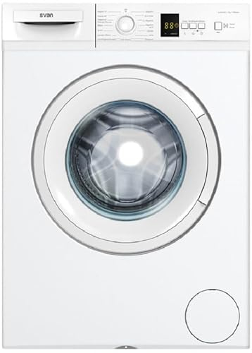 Svan Lavadora 7Kg Carga Frontal Blanco SL7201DD. 2100W, 1200rpm, 15 Programas, Clase de Eficiencia Energética D