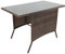 VCM Gartentisch | Tisch aus Rattan mit Glasplatte | Maße ca. H. 74 x B. 114 x T. 64 cm | Gartentisch | Gartenmöbel – Raloso 114x64