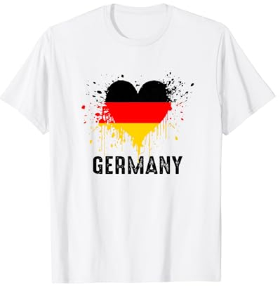 Fußball Deutschland Flagge 2025 Trikot EM T-Shirt