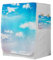 Highdi 3D Funda de Lavadora Cubierta, Secadoras de Carga Frontal Protector Exterior Cubierta a Prueba de Polvo (Capacidad M 8~10kg,Nube 4)