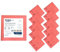 Maya Bayeta MICROPLUS. Especial para Vajillas y Cristales. No Deja Marcas. Muy Absorbente y de Secado Rápido. 100% Microfibra. Pack de 10 Unidades (Rojo)