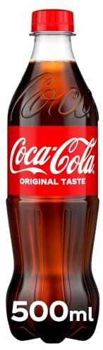 Coca Cola Original Coke, Classic Fizzy Soft Drink (24 x 500ml Bottles)