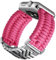 BINLUN Compatibile con Apple Watch Cinturino 42mm 41mm 40mm 38mm Cinturini Sportivo Intrecciato 550 Paracord Acciaio Compatibile con iWatch Serie 10/9/8/7/SE2/SE/6/5/4/3/2/1(Rosa Scuro Argento)